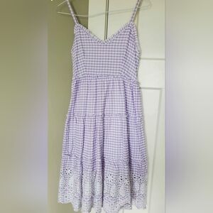 Purple Gingham Dress